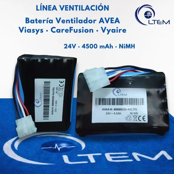 Batería para ventilador Viasys AVEA, foto real