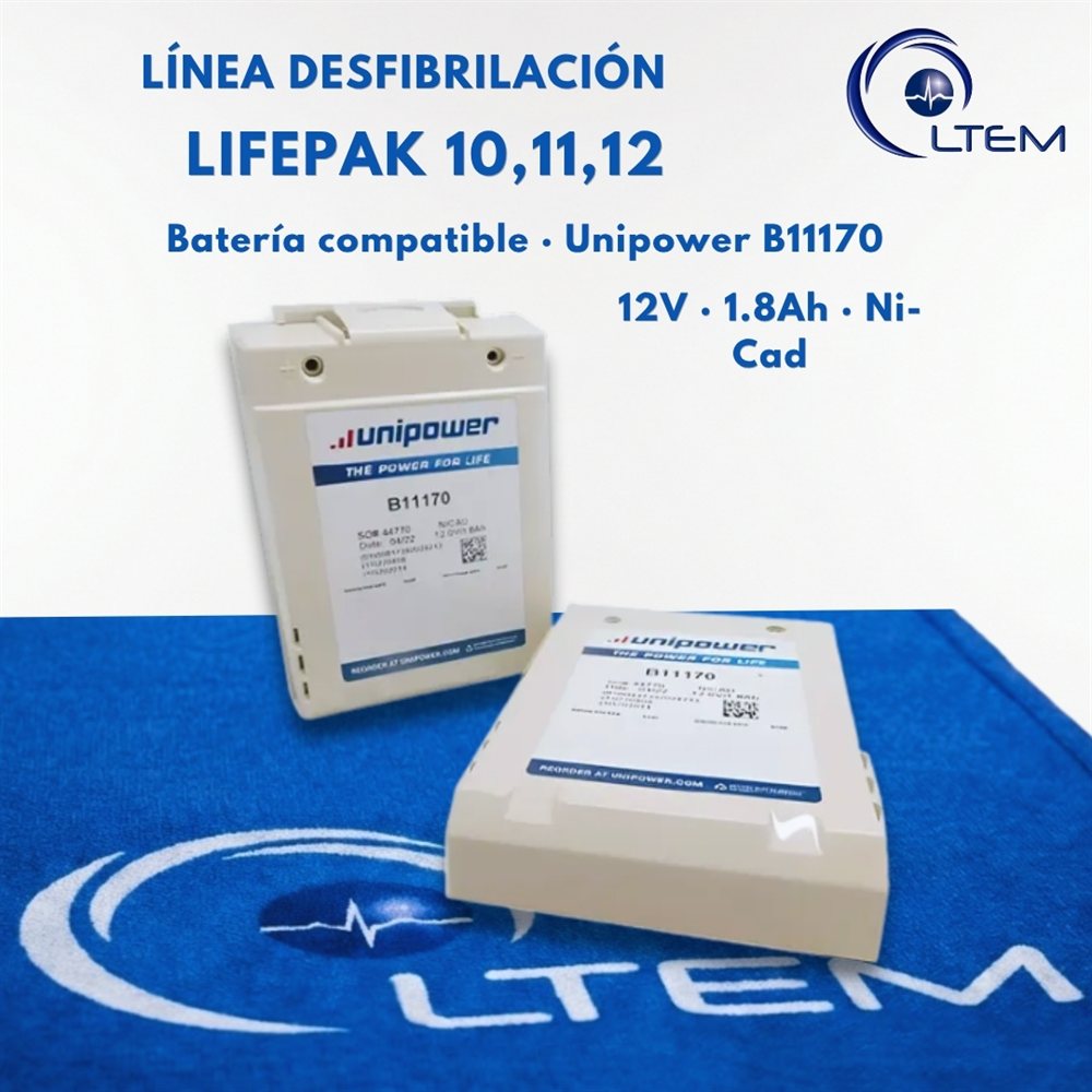Batería para LIFEPAK 10 · 11 · 12 para desfibrilador LIFEPAK 12