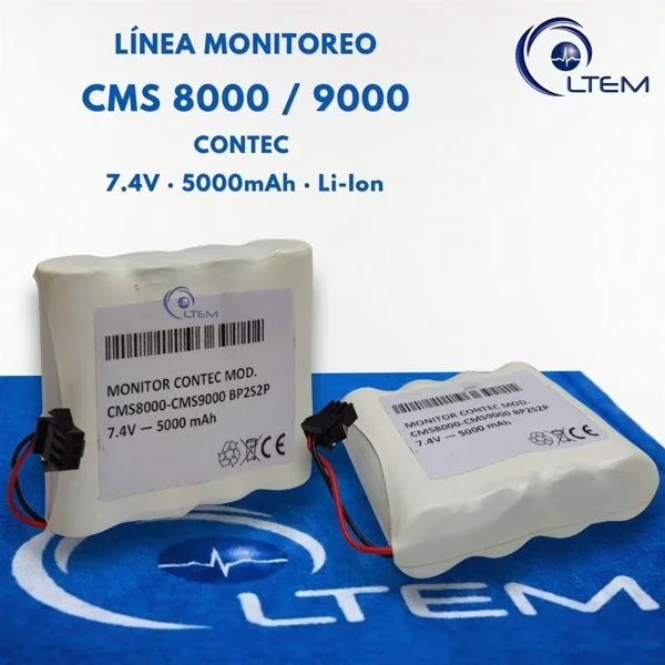 Batería para monitor Contec CMS8000 y 9000, foto real