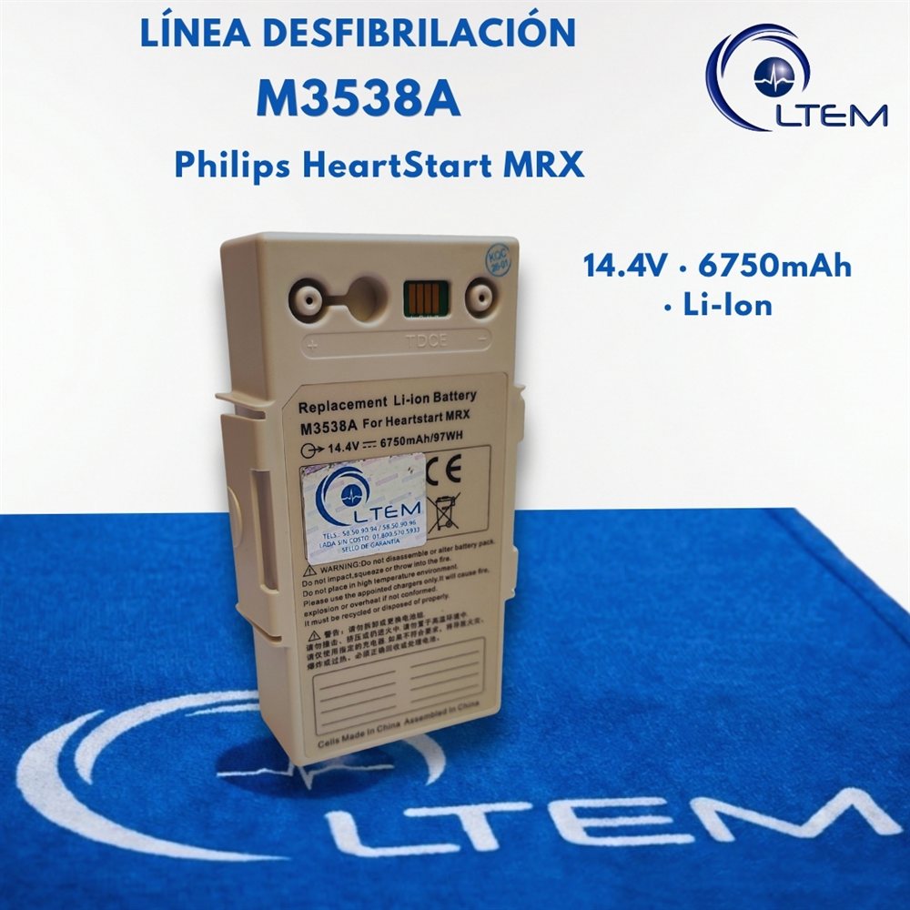 Batería M3538A para desfibrilador Philips HeartStart MRx
