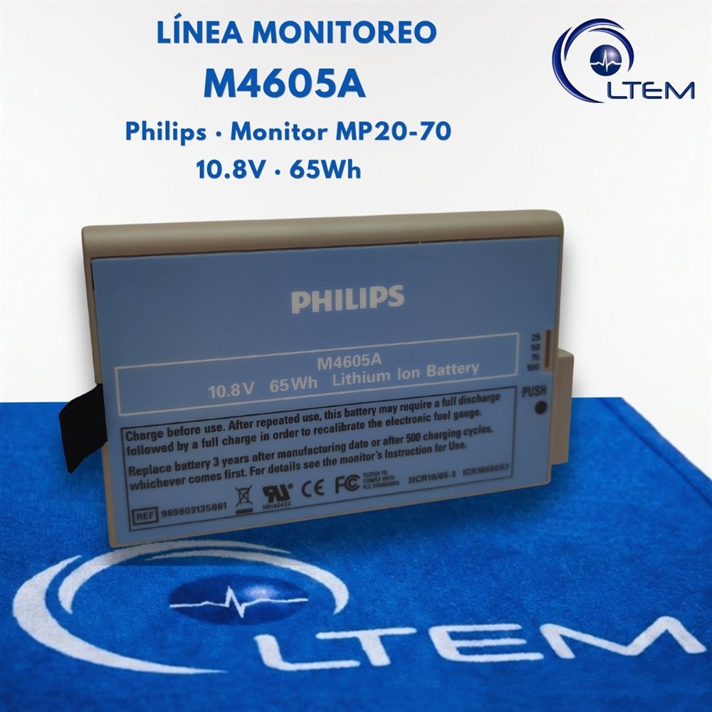 Batería M4605A para monitor Philips IntelliVue