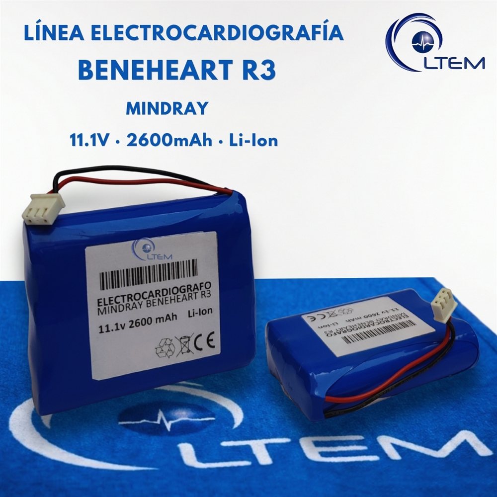 Batería BeneHeart R3 para electrocardiógrafo Mindray BeneHeart R3