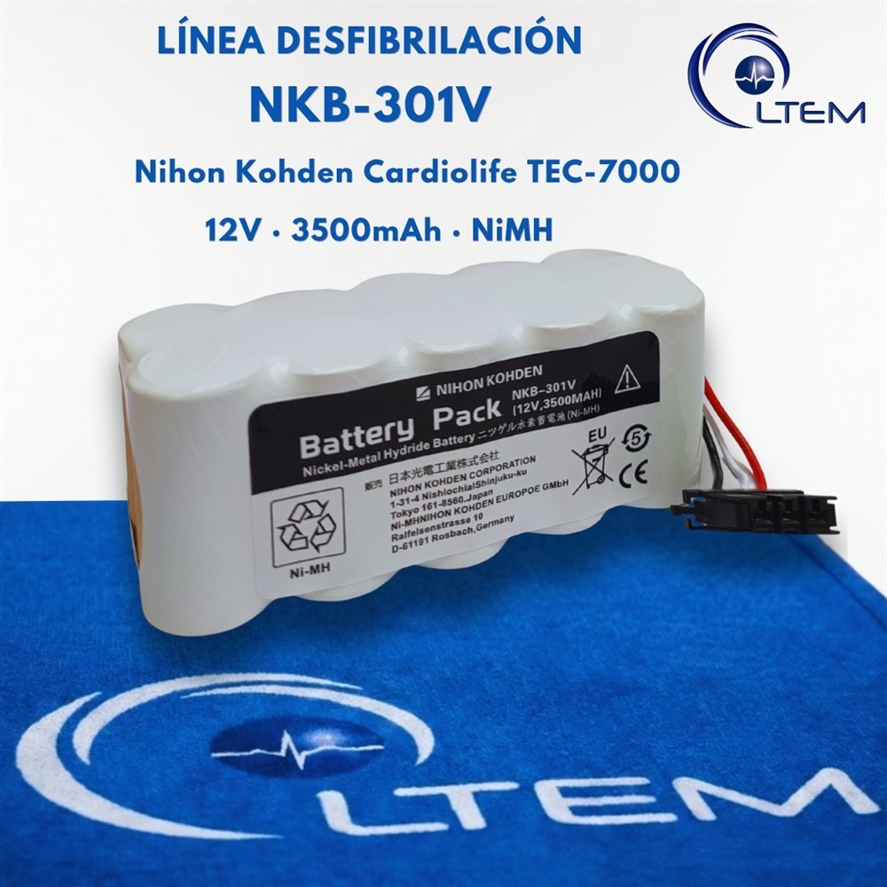Batería NKB-301V para desfibrilador Nihon Kohden Cardiolife