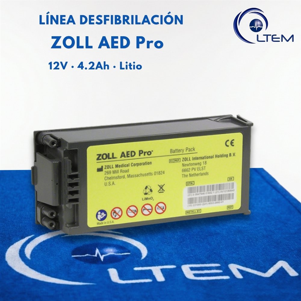 Batería ZOLL AED Pro para desfibrilador ZOLL AED Pro